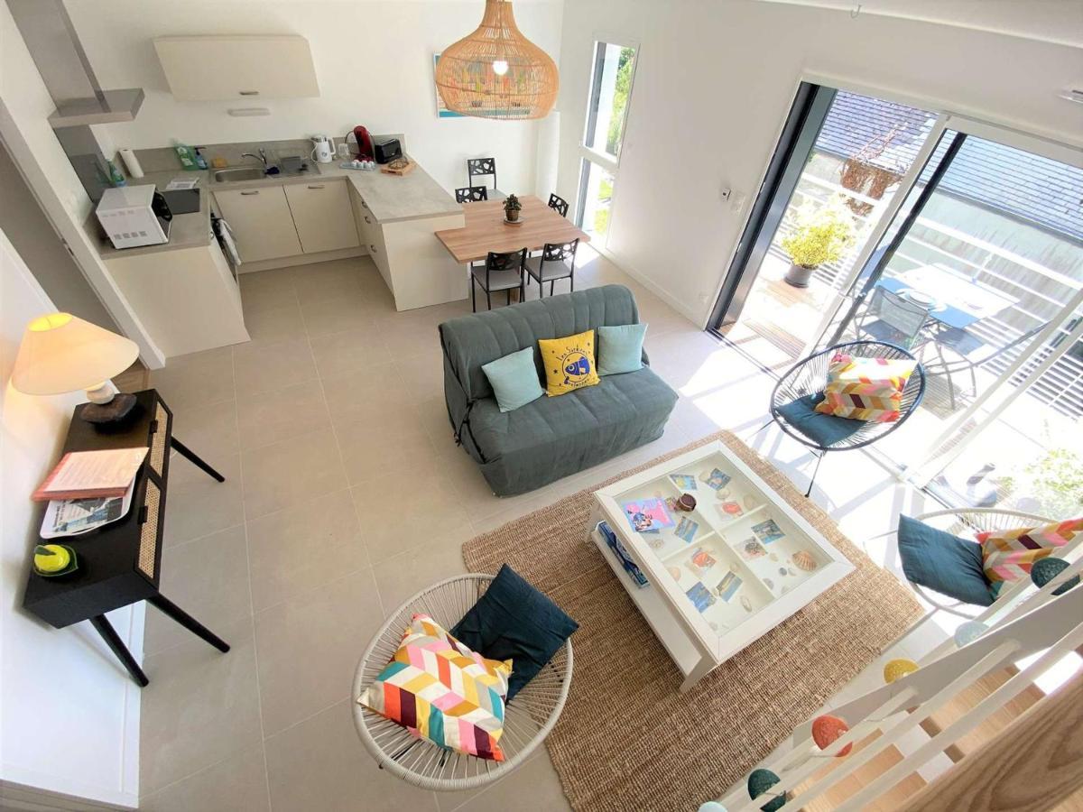 Duplex Lumineux A Benodet: Plage Et Thalasso A Pied, Terrasse, Parking Et Abri Velo Inclus - Fr-1-481-117 Kültér fotó